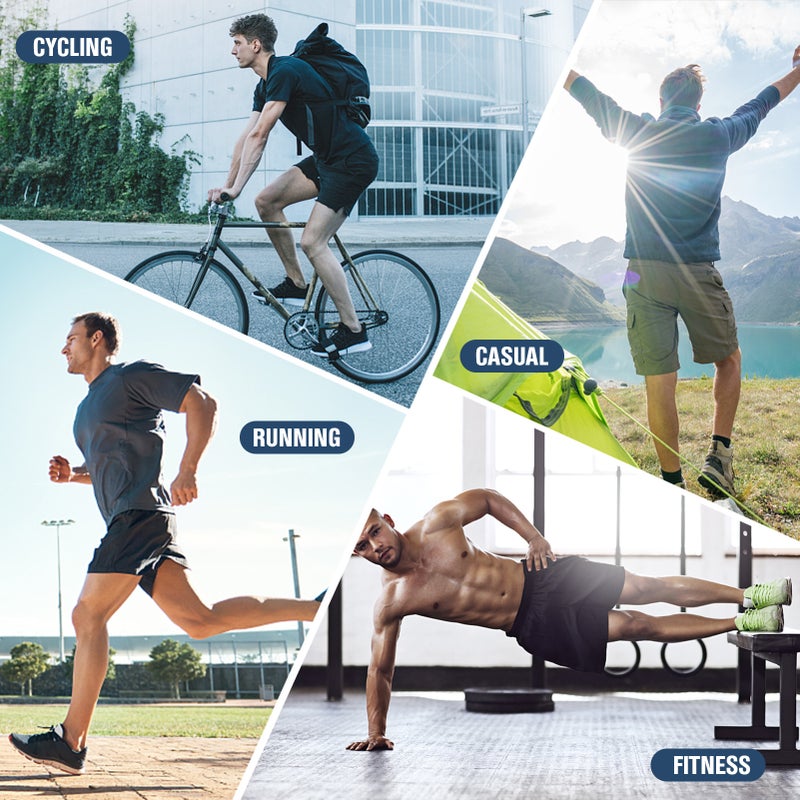 Men 2 in 1 Running Shorts High Waist Athletic Shorts Sport Shorts Workout Shorts with Pockets for Gym Jogging Tennis - Image 3