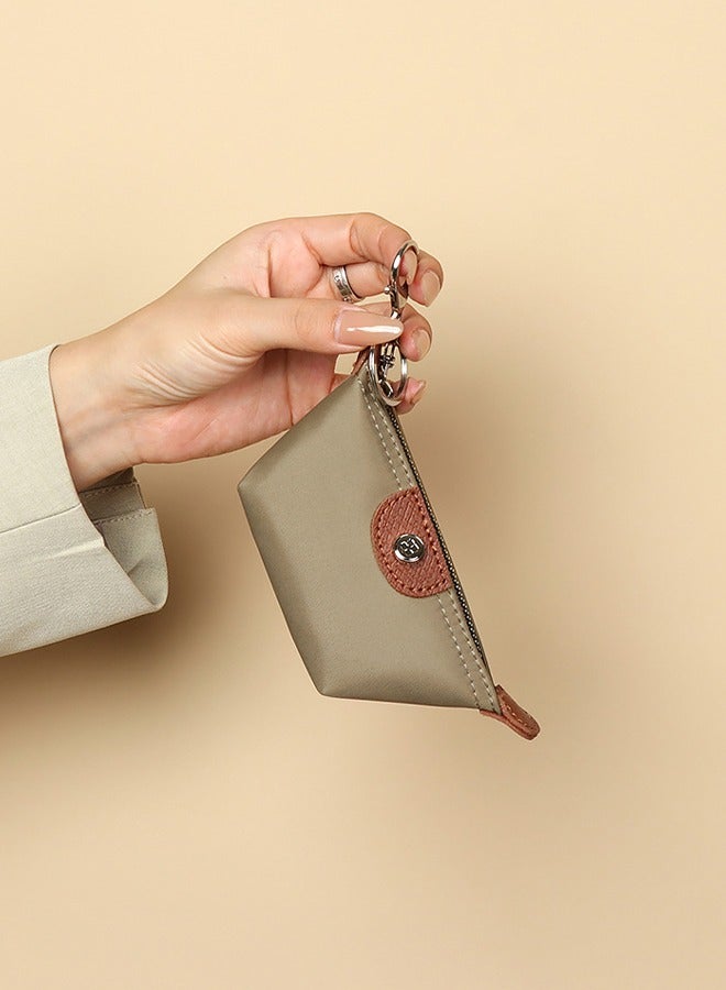 Mini Bag Wallet Case for AirPods / AirPods Pro, Mini Headphone Bag, Mini Bag Jewelry Accessories, Women - Khaki - Image 2