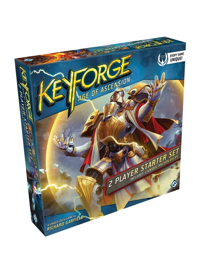Fantasy Flight Games KeyForge Age of Ascension Two Player Starter Set | Fast-Paced Card Game | Strategy Game for Adults and Teens | Ages 14+ | 2 Players | Average Playtime 45 Minutes | Made by Fantasy Flight Games - Image 1