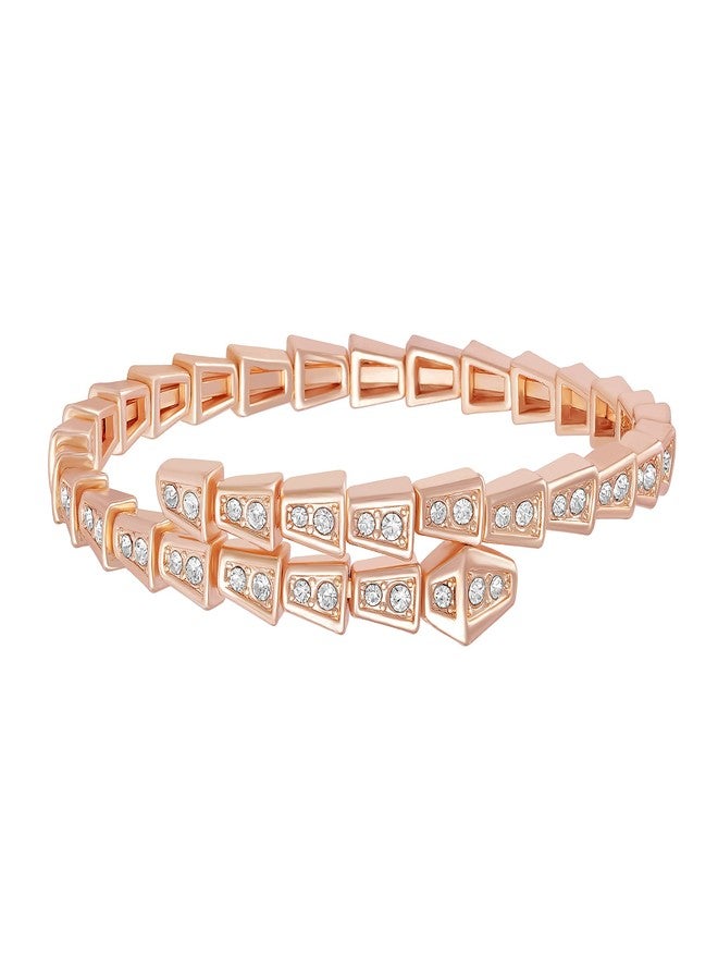 Mahi Eternal Love Delightful Kada Bracelet with White Crystals for women (BR1100449ZWhi) - Image 1