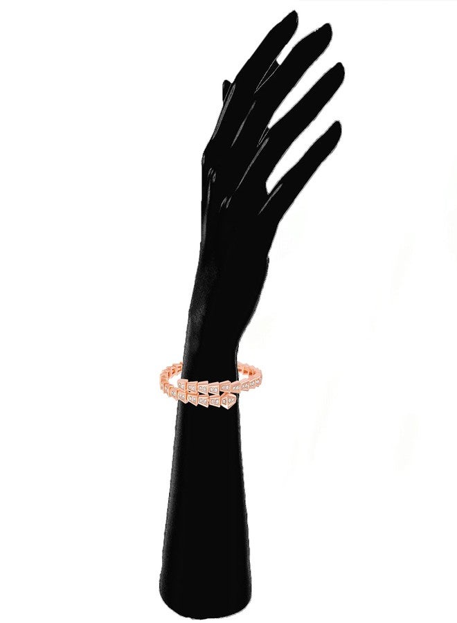 Mahi Eternal Love Delightful Kada Bracelet with White Crystals for women (BR1100449ZWhi) - Image 2