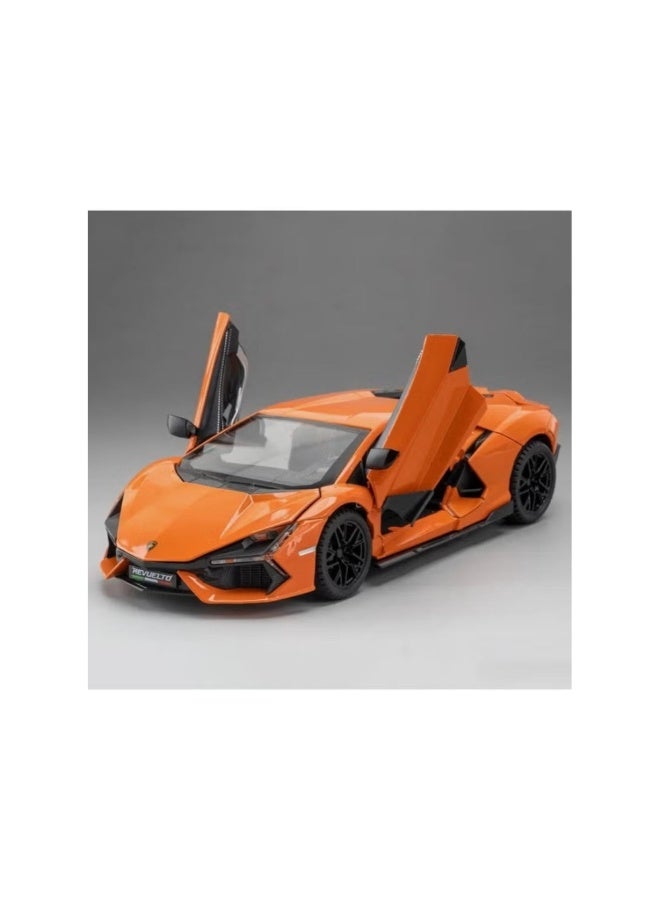 Kinsmart Lamborghini Revuelto 1:38 Scale Die-Cast Model Car – Pull Back Action with Openable Doors - Image 2