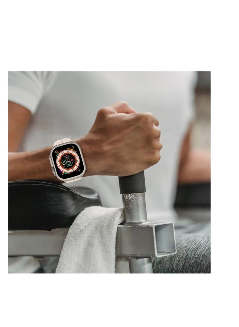 Silicone Band for Apple Watch, Sport Band Compatible with Apple Watch Band 38mm 40mm 41mm Women Men, Magnetic Soft Silicone Sport Wristbands for iWatch Series 8/7/SE/6/5/4/3/2/1 (Black)