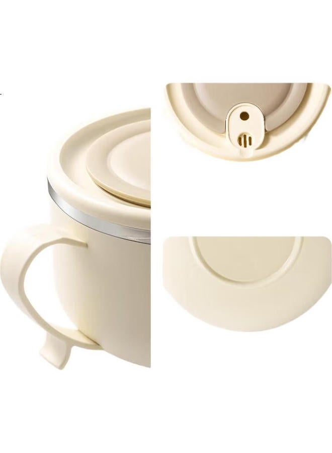 Deli Stainless Steel Lunch Box With Lid, Noodle Bowl For Students, Office Workers, Instant Noodle Draining Bowl, 1200Ml - Image 1