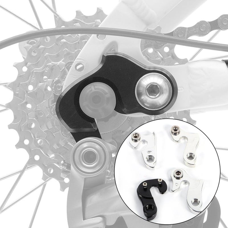 comfrt Bicycle Frame Tail Hook, Aluminium Alloy Bike Rear Derailleur Hanger Dropout Lug Pull Hook with Screw - Image 5