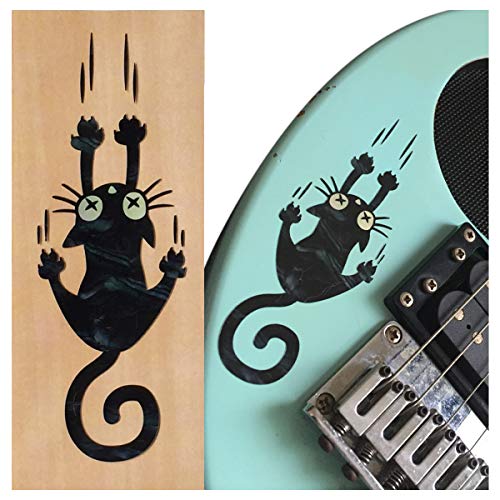 Inlaystickers Inlay Cat Guitar and Bass Musical Instruments Sticker/Decal (B-300RC-BP) - Image 1