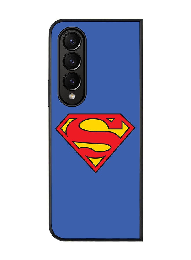 Stylizedd Rugged Black edge case for Samsung Galaxy Z Fold4 Slim fit Soft Case Flexible Rubber Edges Anti Drop TPU Gel Thin Cover - The Super - Image 1