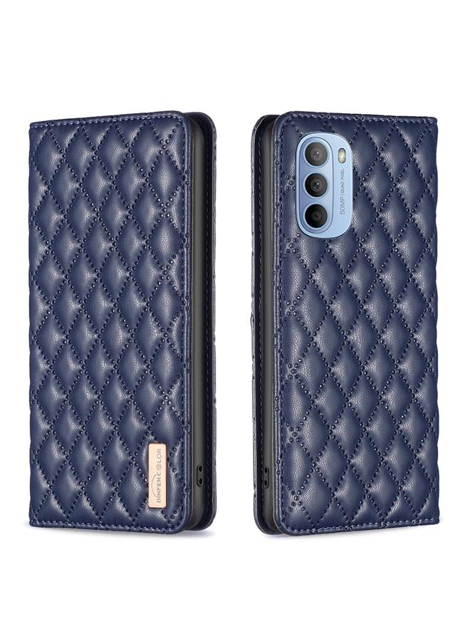 اس-توب جراب لهاتف Motorola Moto G31 / G41 جراب هاتف جلدي مغناطيسي شبكي ماسي - Image 1