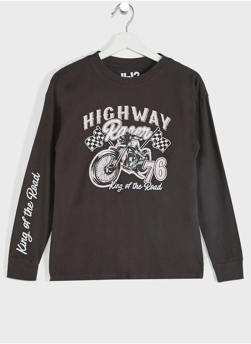 Cotton On - Youth Slogan Sweatshirt - Image 1