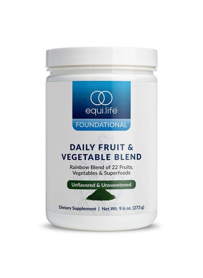 Equilife إكويلايف - مزيج الفواكه والخضروات اليومي، مكملات الفواكه والخضروات، فيتامين C، 9 أحماض أمينية أساسية، يعزز الطاقة، منخفض السكر، سهل الاستخدام، نباتي، غير معدل وراثيًا (بدون نكهة، عبوة 30 حصة) - Image 1