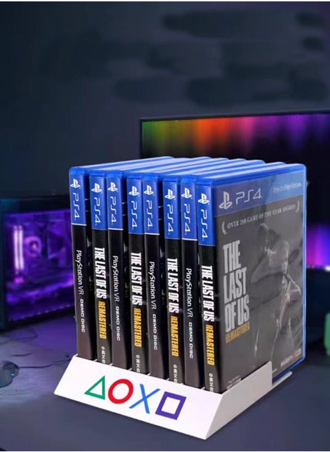 حامل بطاقات الأقراص المضغوطة لحامل الأقراص المضغوطة للألعاب يحمل أقراص PS4/5 XBOX (يحمل 8 أقراص)