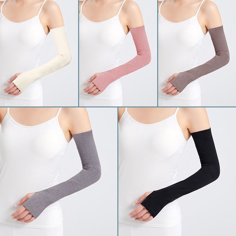 Thin German Velvet Sleeves For Men And Women In Air-Conditioned Rooms To Protect Wrists, Elbow Joints And Arms To Keep Warm In - Image 5