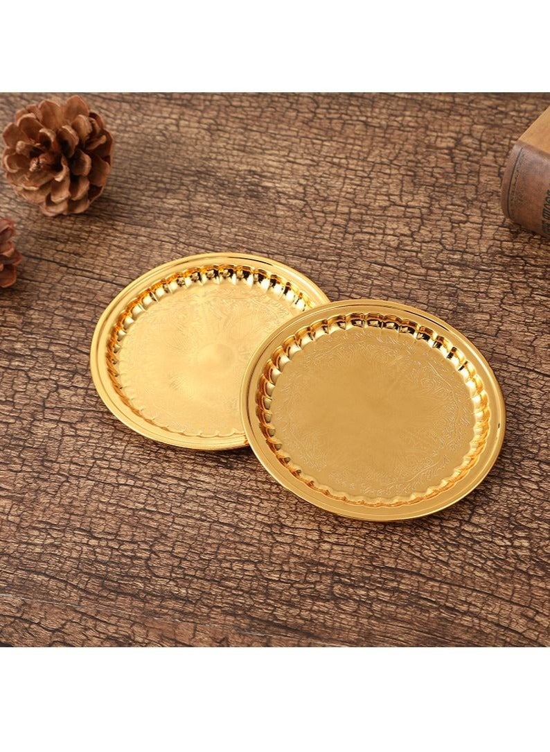 MIXDE 6 Pieces of Gold Cake Trays and A Stand - Image 5