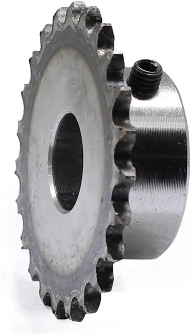 Pinion Gear Set,Motor Gear Teeth, 1Pcs 46-60 Tooth 25H 04C Precision 2 Points Sprocket Chain Gear 45# Steel 8mm-15mm Bore(49 Teeth,12mm) - Image 1