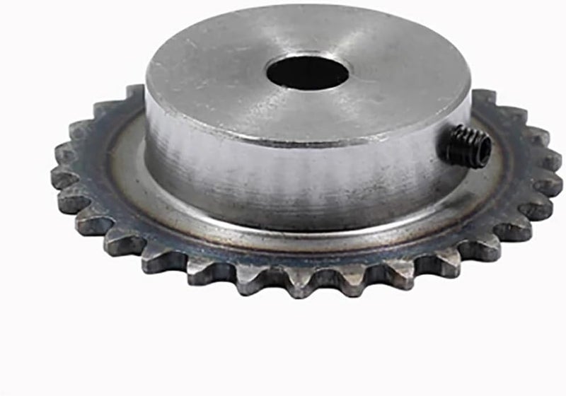 Pinion Gear Set,Motor Gear Teeth, 1Pcs 46-60 Tooth 25H 04C Precision 2 Points Sprocket Chain Gear 45# Steel 8mm-15mm Bore(49 Teeth,12mm) - Image 2