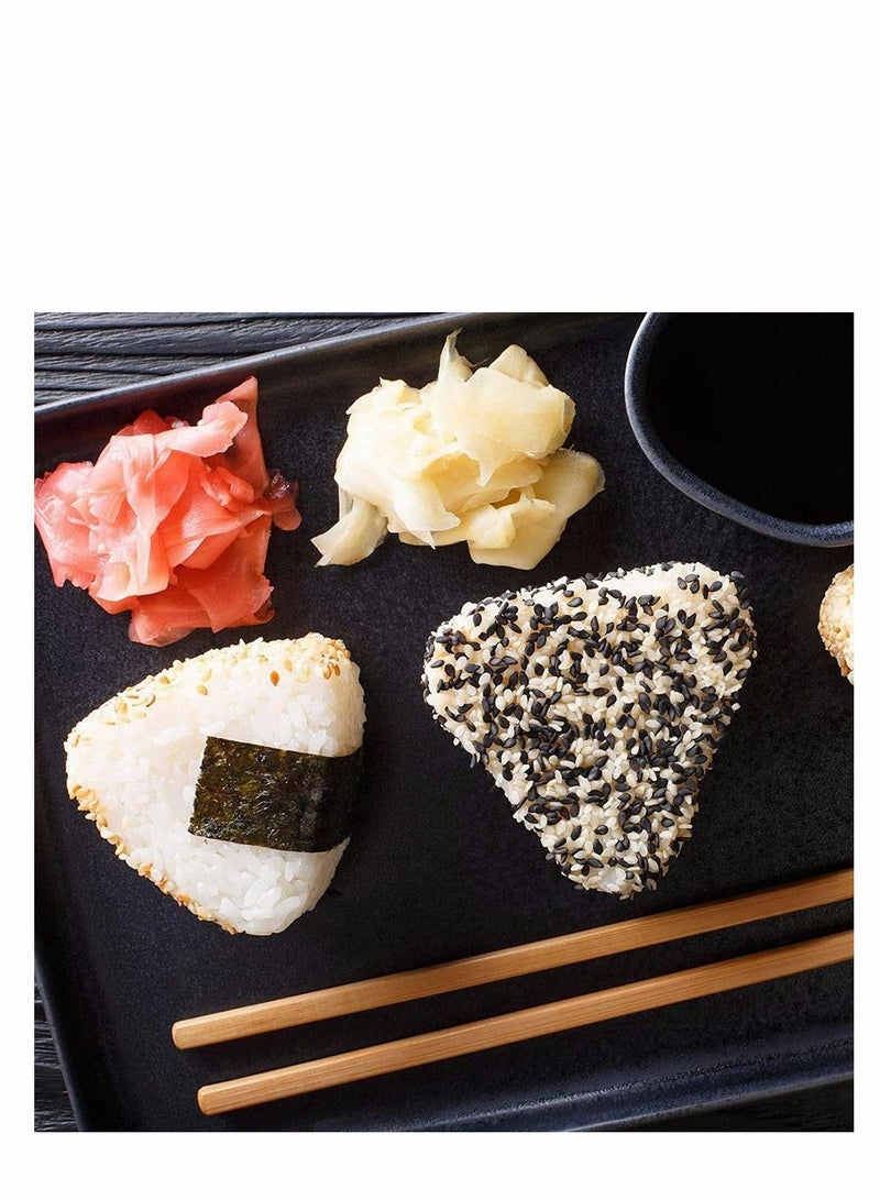 Excefore 2 Pieces Rice Ball Mould Makers, Triangle Sushi Mould in 2 Sizes and 1 Piece Rice Paddle for Bento or Japanese Box Meal Children Bento Home Kitchen DIY Nori Rice Bento - Image 2