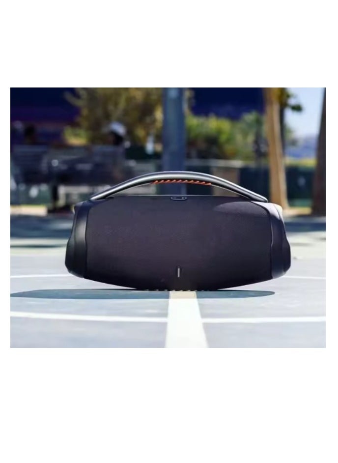 Generic - Booms Box 3 Wireless Speaker with 5 Hours Playtime - Dual USB Charging - Powerful Sound - 4000mAh Battery - Black - Image 1