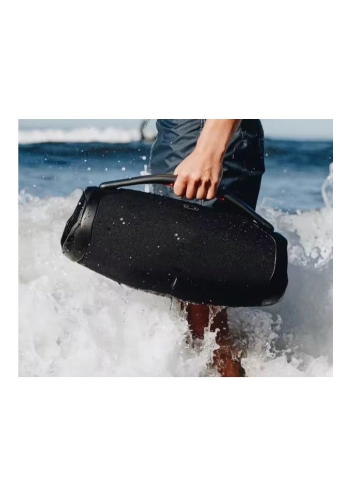 Generic - Booms Box 3 Wireless Speaker with 5 Hours Playtime - Dual USB Charging - Powerful Sound - 4000mAh Battery - Black - Image 1