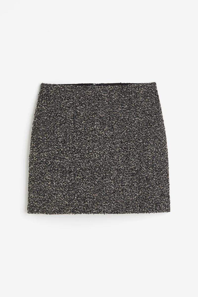H&M Textured mini skirt