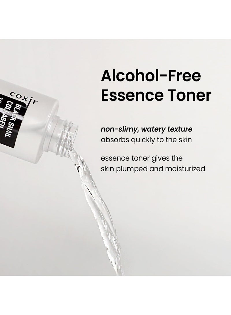 تونر الكولاجين من الحلزون الأسود l تونر أساسي لترطيب البشرة وتنعيمها l مركب الأسود الثلاثي: الأرز الأسود، الفاصوليا، السمسم، مخاط الحلزون، الكولاجين l العناية بالبشرة الكورية، خالٍ من العطور [150 مل / 5.07 أونصة سائلة] - Image 5