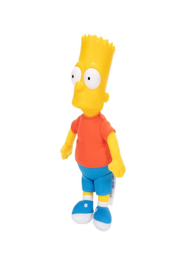 The Simpsons ديسني ذا سيمبسونز بارت دمية محشوة تتميز بجسم من قماش ناعم ورأس منحوت مرخص رسميًا - Image 4