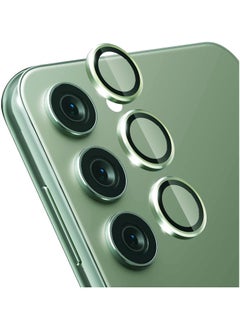 FARROBIZZ S23/ S23 Plus/ S24 5 Pcs Camera Lens Protector With 9H Tempered HD Glass Camera Cover Anti Scratch Aluminum Alloy Camera Ring (Green)  - Image 1
