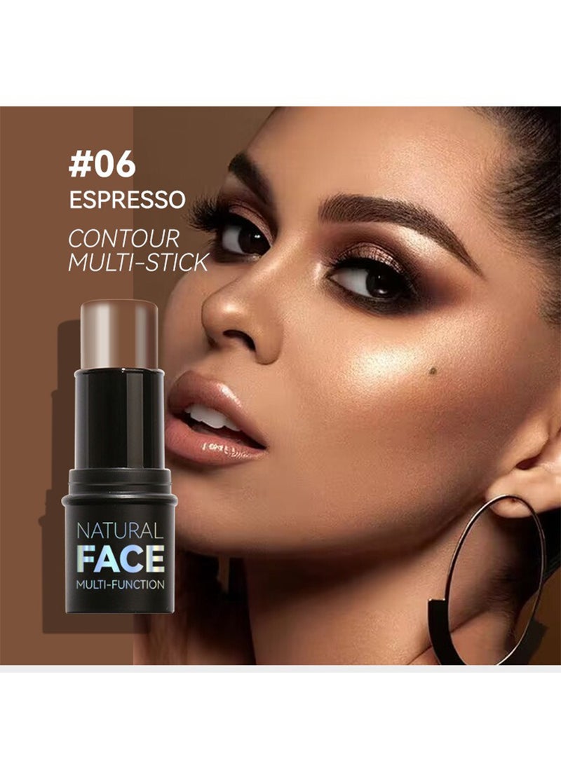 Generic Natural Face Multi-Function Beauty Stick, Long Lasting Waterproof Highlighter Cream, Lightweight Smooth Bronzer Blush Makeup for All Skin, 6G  - Image 2