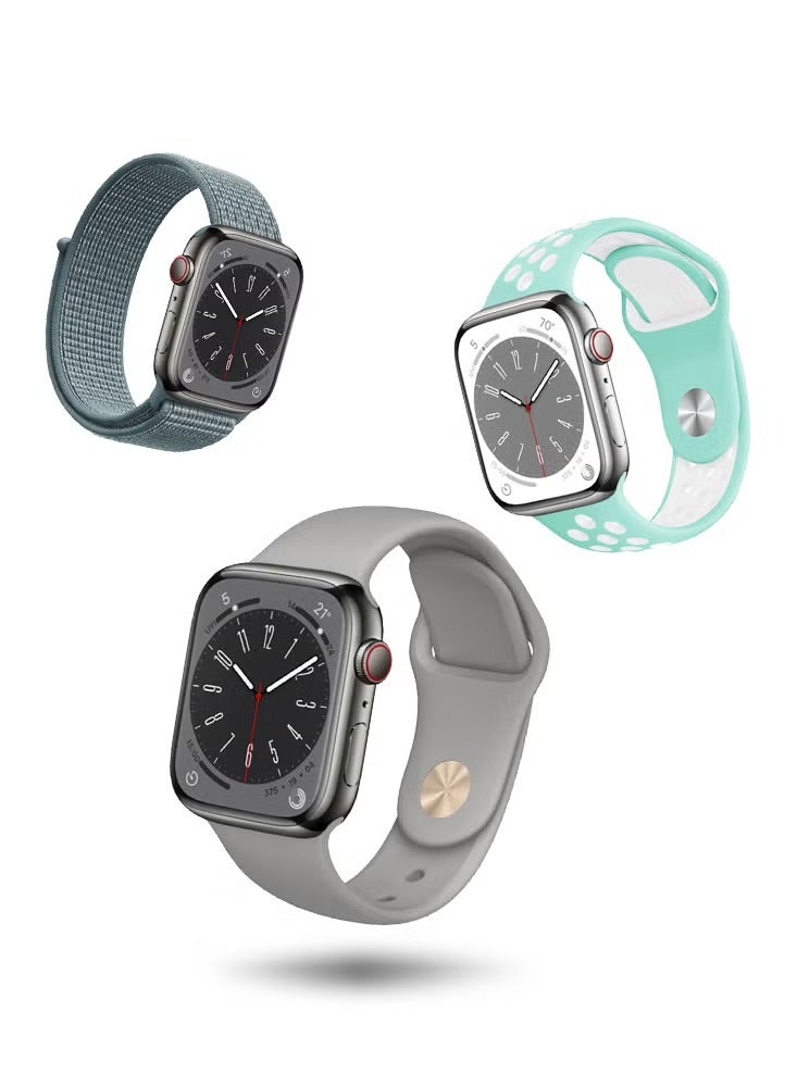 PROMASS 3pcs Watchband Replacement for Apple Watch 41/40/38mm Series 8/7/6/5/4/SE - Image 5