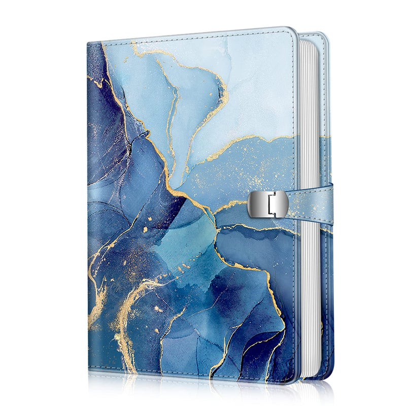 Fintie Fintie Photo Album 4x6 Photos - 112 Photos Premium Vegan Leather Cover with Snap Fastener  Portable Wallet Photo Albums  Ocean Marble - Image 1