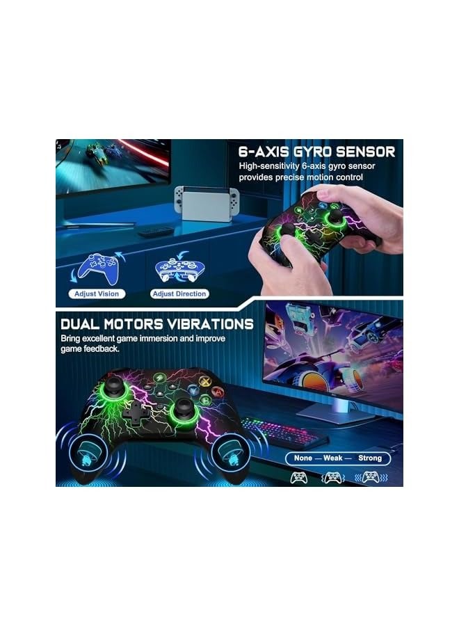 بروماس [تحتاج إلى ترقية] استبدال وحدة التحكم اللاسلكية LED لوحدة تحكم Xbox، وحدة تحكم مخصصة للوحة ألعاب الكمبيوتر مع TURBO، وظيفة ماكرو - Image 5