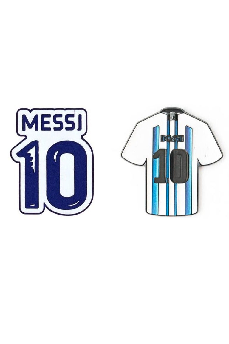 Messi Stickers Bundle for Phone – Argentina Jersey Sticker + Messi 10 Sticker