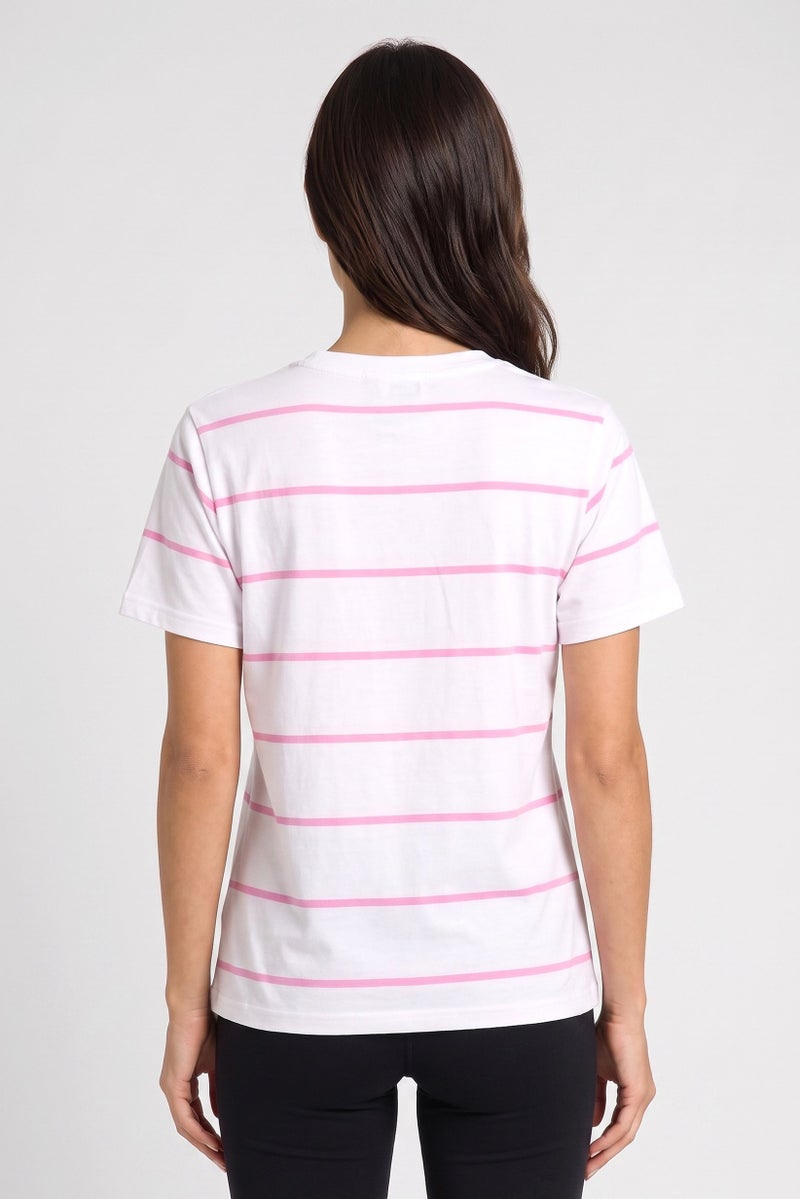 Ellesse Women Sportswear Fit Short Sleeve Outdoor T-Shirt, White - Image 4