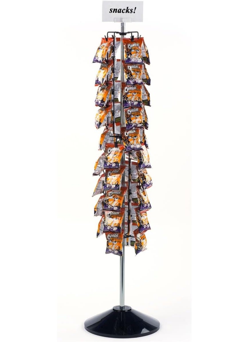 Displays2go Chip Strip Rack Features 72 Clasps 61h  - Image 1