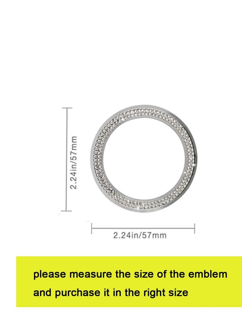 SYOSI Steering Wheel Diamond-Encrusted Steering Wheel Decoration Standard Car Interior Logo Caps for BMW Accessories Interior Decorations Series X3 X5 E30 E36 E34 E39 F30 F34 F36 F15 G01 G30 G31  - Image 2