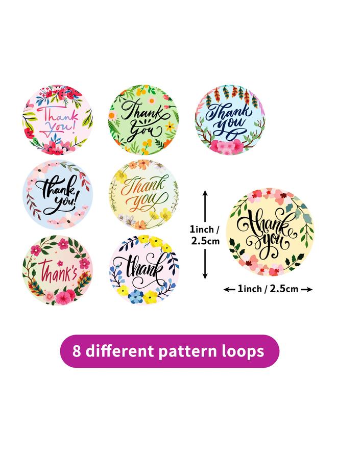 Bluejw Sell 500 Sheets/roll Thank You Sealing Children's Reward Stickers Pink Round Packaging Stickers - Image 4