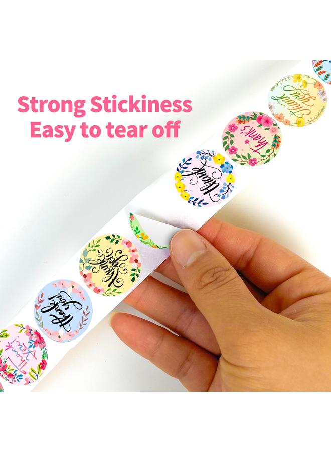 Bluejw Sell 500 Sheets/roll Thank You Sealing Children's Reward Stickers Pink Round Packaging Stickers - Image 5