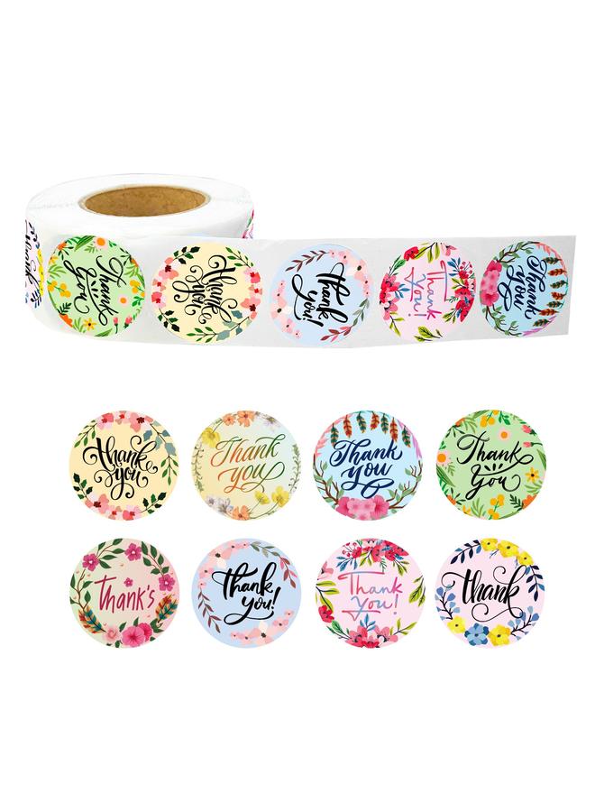 Bluejw Sell 500 Sheets/roll Thank You Sealing Children's Reward Stickers Pink Round Packaging Stickers - Image 3