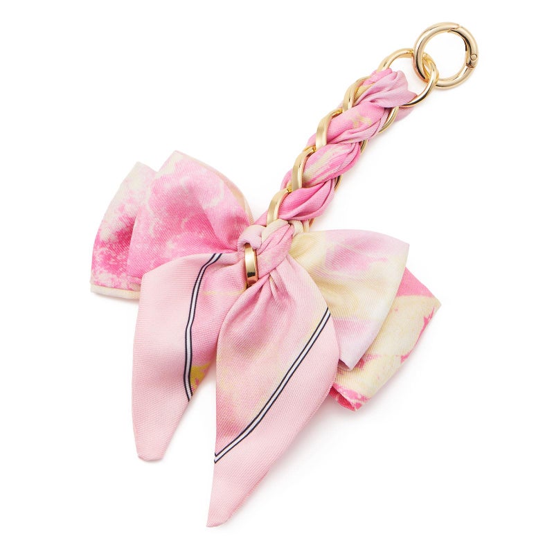 ZOOEASS Bag Extender Chain with Bow Ribbon Purse Chain Extender for Crossbody Bag Charms Women Handbag Decoration Accessories(Pink) - Image 1