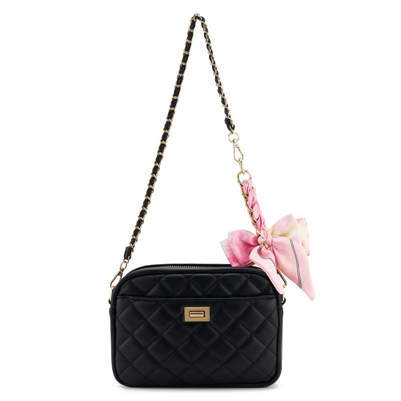 ZOOEASS Bag Extender Chain with Bow Ribbon Purse Chain Extender for Crossbody Bag Charms Women Handbag Decoration Accessories(Pink) - Image 4