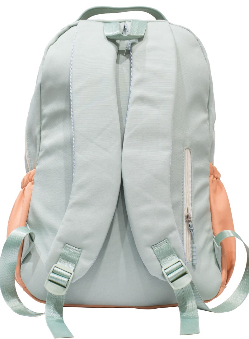 FUERCHEN Casual Unisex school backpack made of high quality nylon Green - Image 3