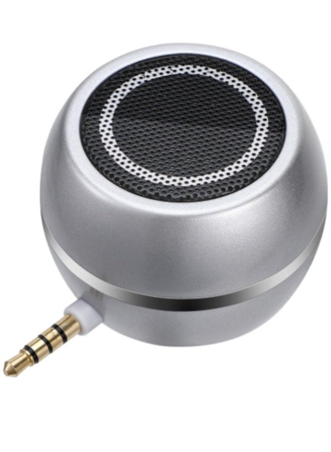 AROAQ Mini Portable Speaker 3W Rechargeable with 3.5mm AUX Jack & Built-in Battery – Compatible with iPhone, iPad, Tablet, Laptop, PC – Wireless Pocket Size Travel Speaker (Gray) - Image 1