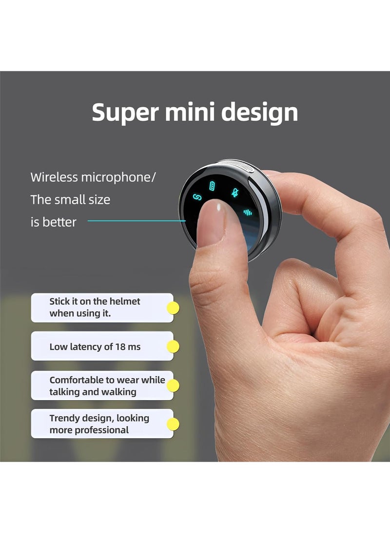 اوليو ميكروفون مغناطيسي لاسلكي للياقة لأجهزة iPhone/Android - 2.4 جيجاهرتز، مع خاصية إلغاء الضوضاء، وعمر بطارية طويل جدًا، وتوافق 99% مع الأجهزة، ميكروفون ياقة مناسب لتسجيل الفيديو، والبث المباشر، وتدوين الفيديو. - Image 5