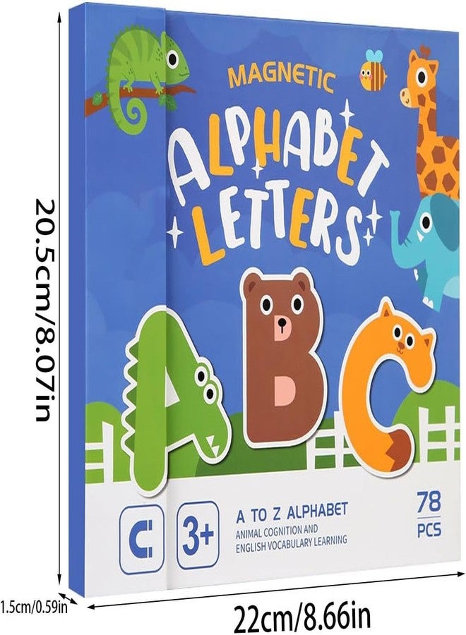 JBM ENTERPRISE Colorful Magnetic Alphabet Letters A-Z with Animal Cartoon Designs - ABC Learning Toys for Kids, Preschool & Toddlers 3+, Educational Fridge Magnets for Early Learning & Vocabulary Development - Image 2