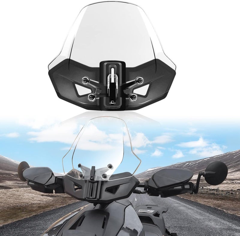 CPOWACE Adjustable Clear Windshield for Can-Am Ryker All Models - Image 1