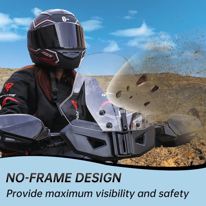 CPOWACE Adjustable Clear Windshield for Can-Am Ryker All Models - Image 5