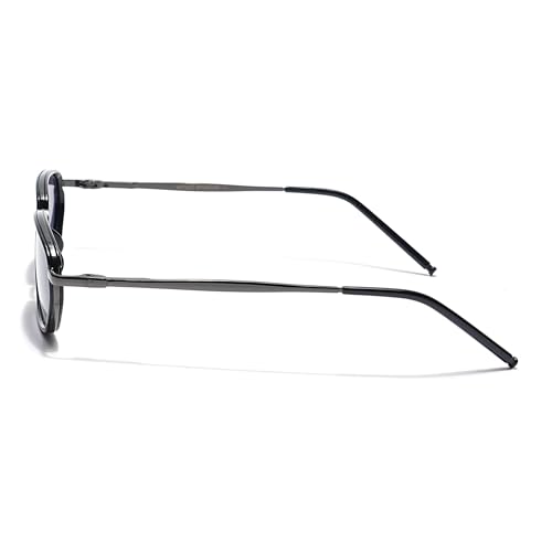 Voyage Unisex Polarized & uv protected Rectangle Sunglasses (Grey & Clear Lens | Grey Frame - PMG6051), 54mm - Image 5