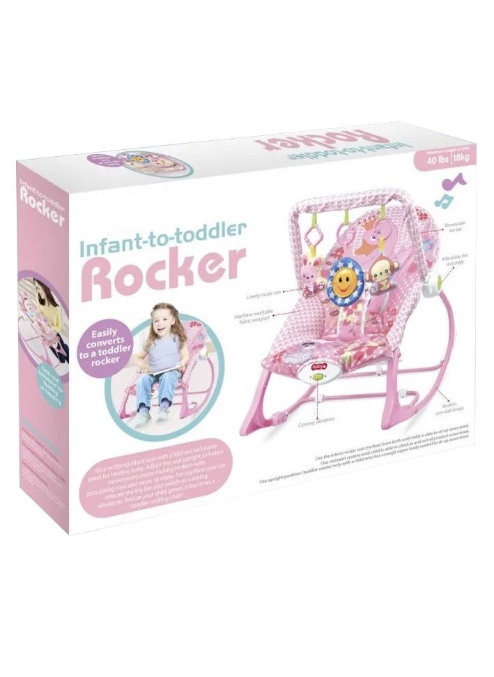 2 In 1 Baby Bouncer Soft Seat With Hanging Playful Toys - Pink - pzsku/Z2DE31E924A7A2FAA988DZ/45/_/1740983692/3a7492c0-2547-47e6-98f6-67a822b066bd