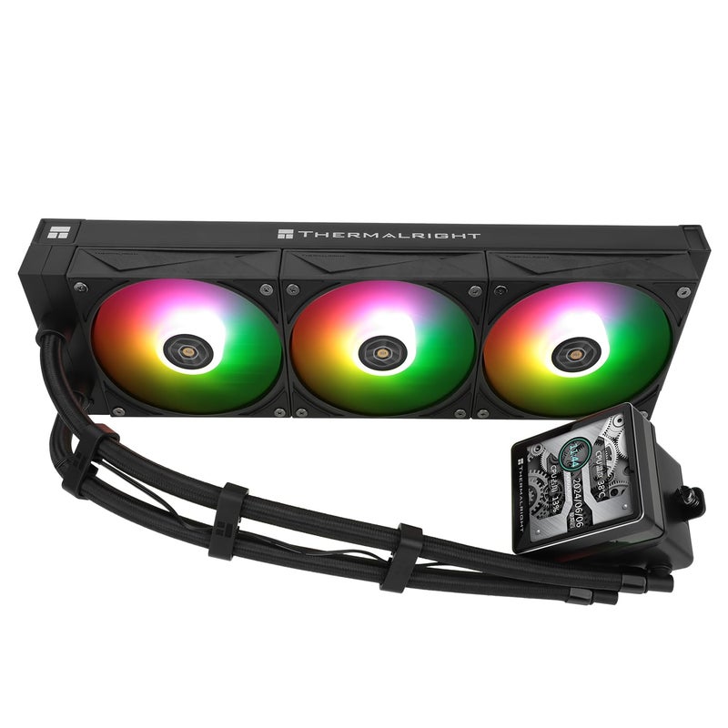 Thermalright Grand Vision 360 ARGB Black CPU Water Cooler with 3 PWM Fans with 2150RPMIPS LCD Screen with 480x480 ResolutionLiquid CPU Cooler for AM5Intel LGA1700185134inch LCD Display - Image 2