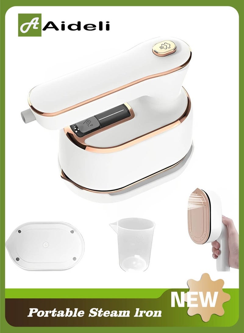 Aideli High-Power Portable Steam Iron | 2-in-1 Dry & Wet Ironing | 180° Rotatable Handle | Handheld Garment Steamer for Travel & Home - Image 1
