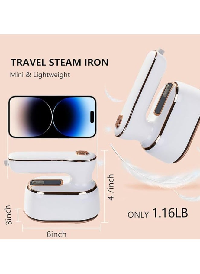 Aideli - High-Power Portable Steam Iron | 2-in-1 Dry & Wet Ironing | 180° Rotatable Handle | Handheld Garment Steamer for Travel & Home - Image 1